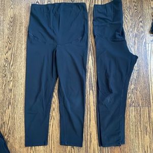 H&M maternity 2 pack crop leggings Size M